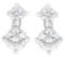14k Wgold 1.00ct Double Diamond Stud Earrings