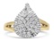 14k Two-tone Gold 1.00ct Diamond Ballerina Ring