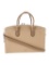 Kate Spade Zip Cls Neutrals Leather Top Hdl Bag
