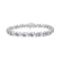 Elegant 4.62ct Tanzanite & Diamond Tennis Bracelet