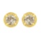 14k Gold-pl .75ct Diamond Milgrain Earrings