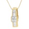 14k Gold 1.10ct Overlapping Diamond Necklace