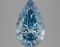 Fancy Blue Pear Cut 3.50ct Vs1 Lab Diamond