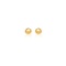 10k Gold Round Stud Earrings 6.0mm