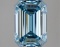 Fancy Blue Emerald Cut 3.02ct Vs2 Lab Diamond