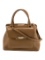 Bruno Magli Brown Leather Snap Closure Top Hdl Bag