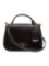 Kate Spade Black Leather Push-lock Cls Top Hdl Bag
