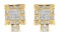 14k Gold .93ct Diamond Art Deco Hoop Earrings