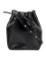 Mansur Gavriel Blk Leather Drawstring Bucket Bag