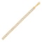 14k Two-tone Gold Pave Curb Chain