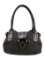 Eric Javits Black Raffia Pull-through Shldr Bag