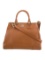 Tory Burch Brown Leather Snap Cls Top Hdl Bag