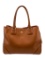 Tory Burch Brown Leather Gold-tone Hdw Top Hdl Bag