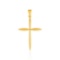 14k Gold Rounded & Pointed Cross Pendant
