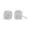 10k Gold .49ct Diamond Composite Stud Earrings