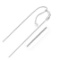 14k White Gold Adjustable Wheat Chain 1.0mm