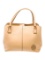 Tory Burch Neutrals Leather Snap Cls Top Hdl Bag