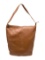 Furla Brown Leather Gold-tone Hdw Zip Shldr Bag