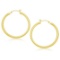 14k Gold Polished Hoop Earrings 40mm