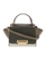 Zac Posen Green Leather Turn-lock Cls Top Hdl Bag