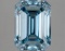 Fancy Blue Emerald Cut 3.13ct Vs2 Lab Diamond