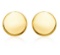 14k Gold Polished Round Post Earrings