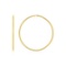 14k Gold Textured Endless Hoop Earrings