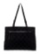 Salvatore Ferragamo Blk Satin Zip Cls Evening Bag
