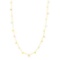 14k Tri-color Dangling Circles Necklace