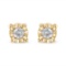 10k Gold-pl. .10ct Diamond Stud Earrings