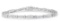 10k Wgold 3.00ct Diamond Geometric Tennis Bracelet