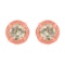 14k Gold-pl Round 1.00ct Diamond Stud Earrings