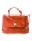 Mcm Orange Emb Leather Turn-lock Cls Crossbody Bag
