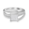 10k Gold .33ct Diamond Composite Bypass Ring