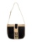 Gucci Colorblock Black Suede Flap & Snap Shldr Bag