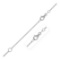 14k White Gold Extendable Cable Chain