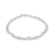 Round .01ct Diamond Curved Spiral Link Bracelet