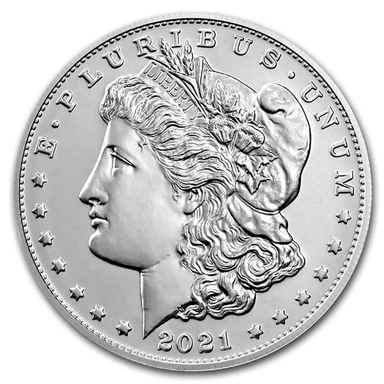 2021-s Silver Morgan Dollar Bu W/ Box