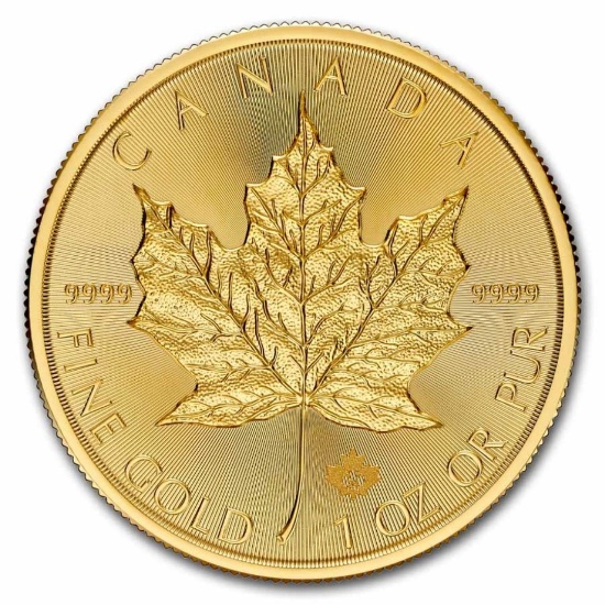 2024 Canada 1 Oz Gold Maple Leaf Bu