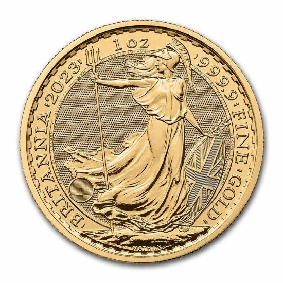 2023 1 Oz Gold Britannia Bu King Charles Iii
