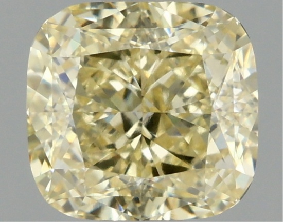 Fancy Yellow Cushion Cut 1.04ct Vs1 Lab Diamond