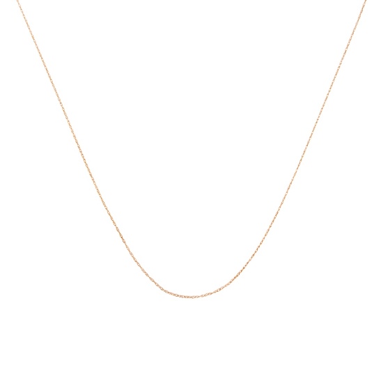 10k Gold Dainty Fine Rope Chain Necklace