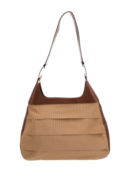 Salvatore Ferragamo Logo Neut Nylon Snap Shldr Bag