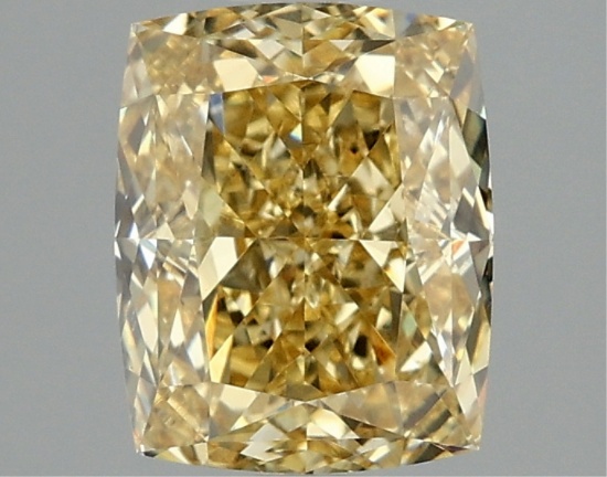 Fancy Yellow Cushion Cut 2.02ct Vs1 Lab Diamond