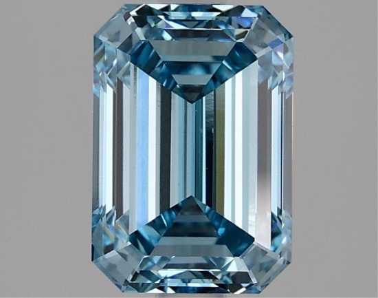 Fancy Blue Emerald Cut 2.12ct Vs1 Lab Diamond