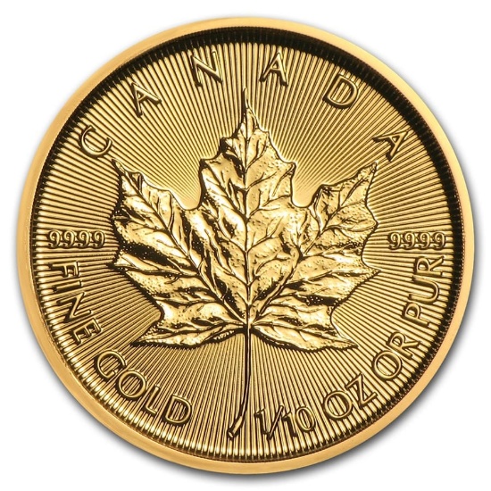 2019 Canada 1/10 Oz Gold Maple Leaf Bu