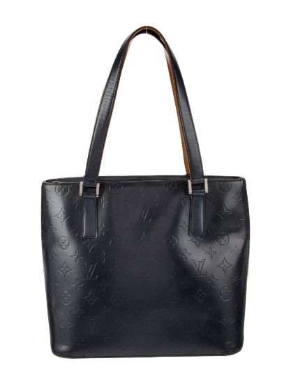 Louis Vuitton Silver-tone Hdw Mono Stockton Tote