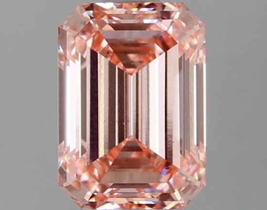 Fancy Pink Emerald Cut 1.93ct Vs2 Lab Diamond