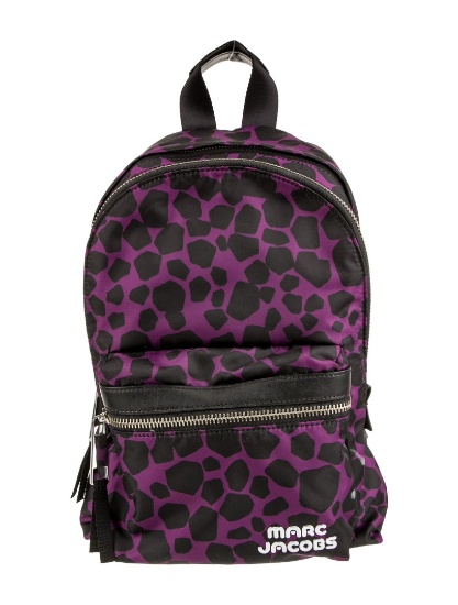 Marc Jacobs Blk Nylon Silver-tone Hdw Backpack