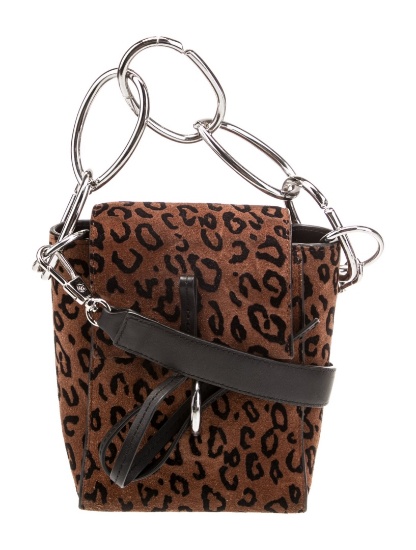 3.1 Phillip Lim Suede Lthr Chain-link Top Hdl Bag